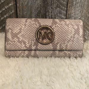 Michael Kors snake skin wallet